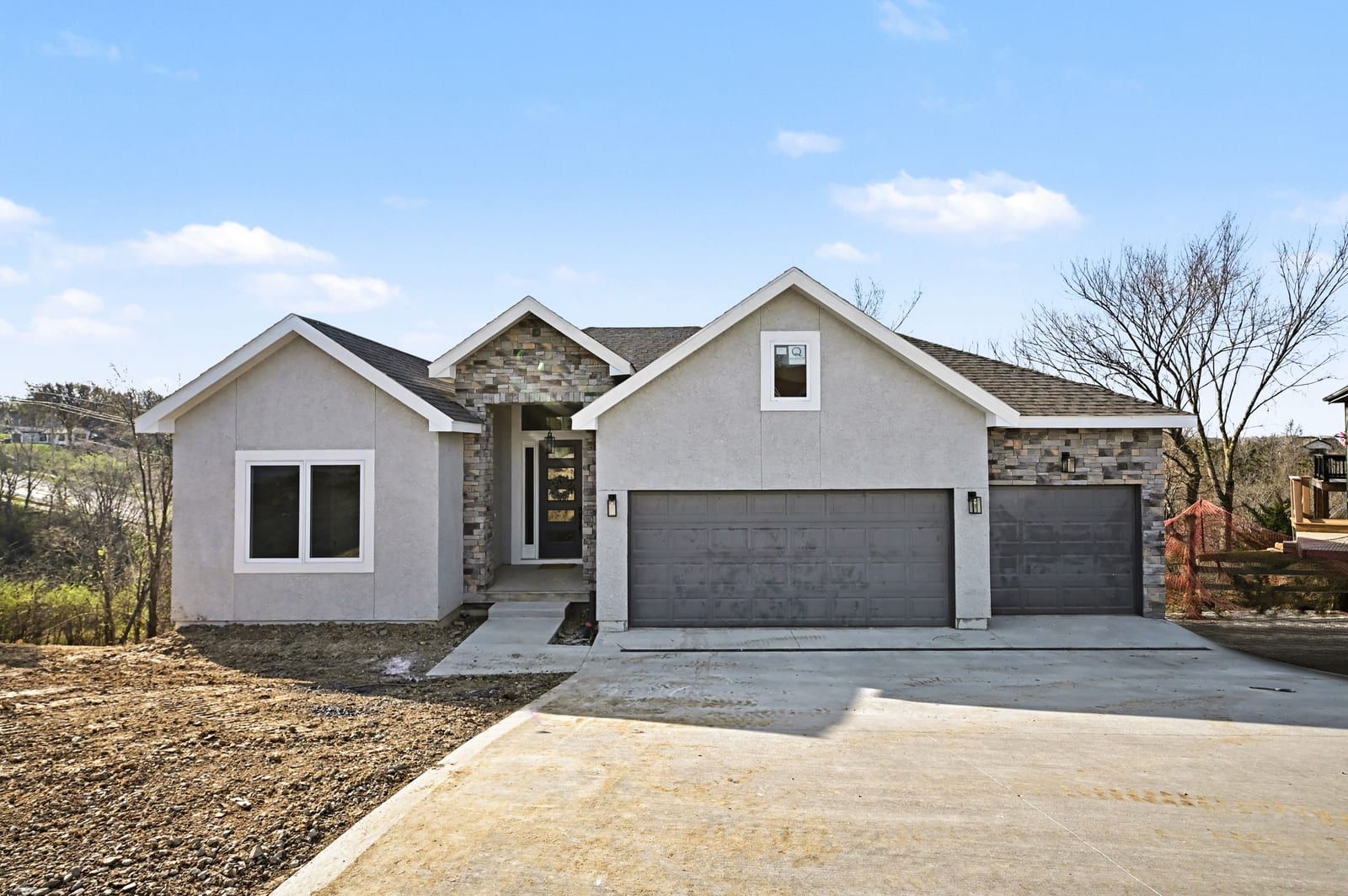 Front elevation of an AG Custom Homes build in Kansas City